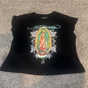 Ed Hardy Black Graphic Tee